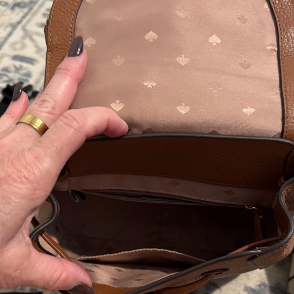 Kate Spade Tan Leather Backpack